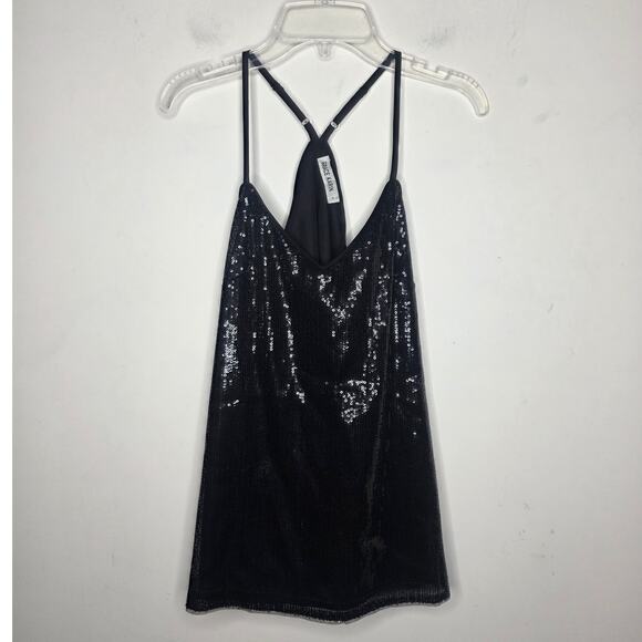 Grace Karin black sequin racer back tank top - small - Picture 1 of 7